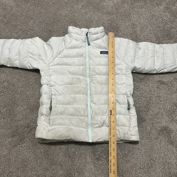 PATAGONIA Netplus Shells Puffer Down Jacket Size Small 7-8 Light Blue - Picture 7 of 11